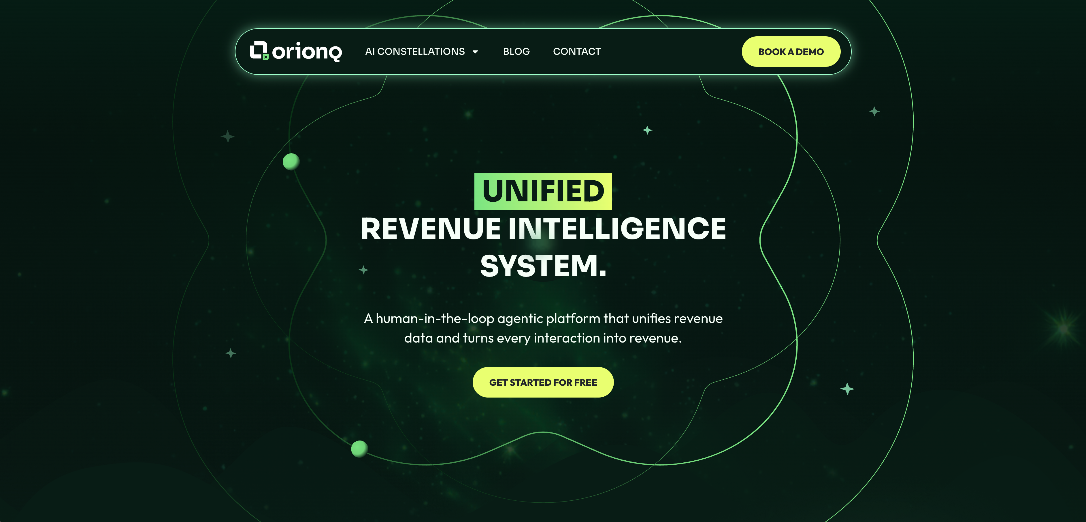 OrionQ - The agentic platform that unifies your revenue data